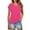 Hot Pink, variant on Fmbrln Womens Summer Short Sleeve Tops Fashion Crew Neck Casual Loose Solid Color T-Shirts Comfy Business Tees Blouse