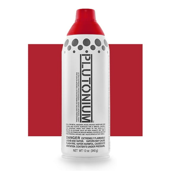 Plutonium 30120US Hot Sause-Deep Red - Satin - 12oz Spray Paint