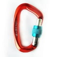 thumbnail image 3 of 25kn Oval Locking Carabiner Constructed For Rock Climbing Mountaineering Standard, 3 of 5