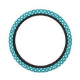thumbnail image 1 of Fotbe Sky Blue And White Polka Dot Funda para Volante Universal de 15 pulgadas, Accesorios para Auto para Hombre y Mujer, Protector de Volante Cómodo para SUV y Sedán, 1 of 6
