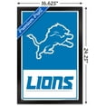 thumbnail image 3 of NFL Detroit Lions - Logo 21 Wall Poster, 14.725" x 22.375", Framed, 3 of 3