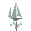 25" Luxury Blue Verde Nautical Yawl Sailboat Weathervane