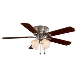 UPC 082392460105 product image for Hampton Bay Carriage House 52 In. Indoor Brushed Nickel Ceiling Fan | upcitemdb.com