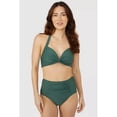 thumbnail image 3 of Debenhams - Top de Bikini Torcido de Texturizado para Mujer (Verde), 3 of 3