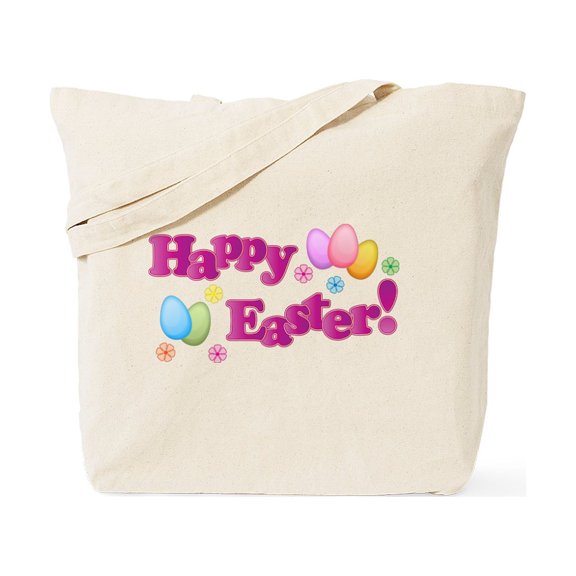 CafePress - Happy Easter Bunny Tote Bag - Unisex Canvas Tote Bag, Beige, 1-Piece