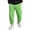 Green, variant on Men's Wide Leg Sweatpants Elastic Drawstring Waist Baggy Relaxed Fit Soft Lounge Pants with Pockets