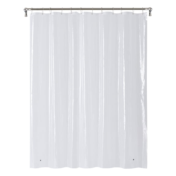 Clorox Shower Curtain Liner Medium Weight Waterproof PEVA w Metal Grommets 70" x 72" Clear