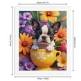 thumbnail image 2 of Paint by Numbers Kit for Adults, Puppy In Teacup With Colorful Flowers Paint by Numbers, Easy Paint by Numbers Kit for Adults Beginner, DIY Adult Paint by Number Kits on Canvas, 12x16in Home Decor, 2 of 7