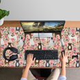 thumbnail image 4 of Long Mouse Pads for Desk,Boston Terrier Dogs with Pioneer Flower Desk Mats on Top Of Desks, Desk Mouse Pad Extra Large with 3mm Non-Slip Base and Stitched Edge for Gaming,Office,Work,Home 47.3"x23.6", 4 of 6