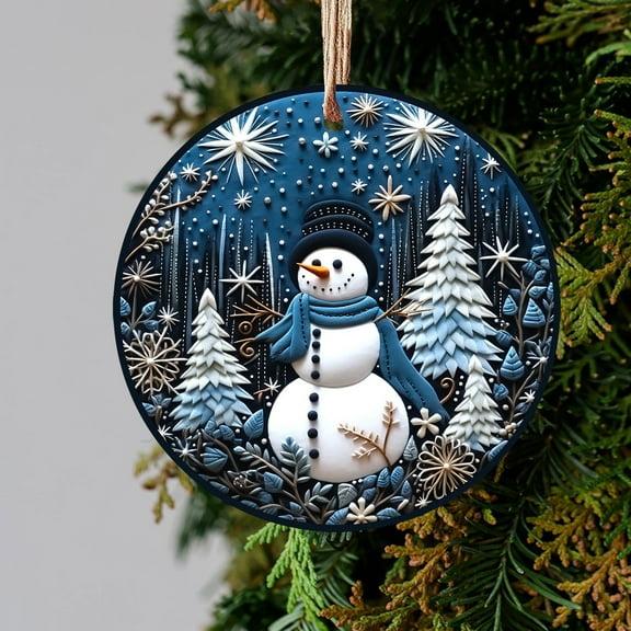 Christmas Clearance Sales! Yyuenw 2024 Christmas Hanging Christmas Gifts For Family Colleagues Christmas Tree Round Decoration Christmas Decorations on Clearance