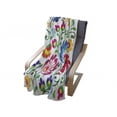 thumbnail image 4 of Polish Folk Art Soft Flannel Fleece Throw Blanket, European Floral Ornament Wzory Lowickie Colorful Flowers, Cozy Plush for Indoor and Outdoor Use, 70" x 90", Multicolor, by Ambesonne, 4 of 6