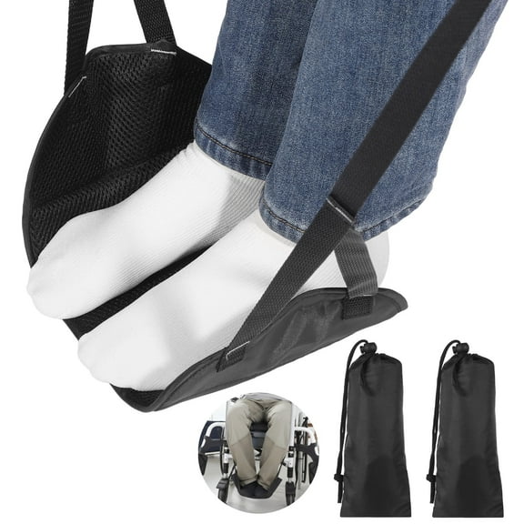 2 Pack Wheelchair Leg Rest Footrest, Hammock Chair Foot Rest, Adjustable Wheelchair Accessories with Storage Bag, Comfort Support for Adults