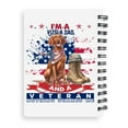 thumbnail image 2 of I'm a Vizsla Dad and a Veteran, Nothing Scares me Happy Father's Day Spiral Bound Journal Vizslas Dog Lover Gifts Idea 5x7in Spiral Notebook - 00006, 2 of 5