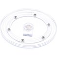 thumbnail image 1 of HSHDLDF 4 inch Clear Acrylic Lazy Susan Turntable Organizer Ball Bearing Revolving Display Base Kitchen Spice Rack Cake Makeup Table Decorating, 1 of 7