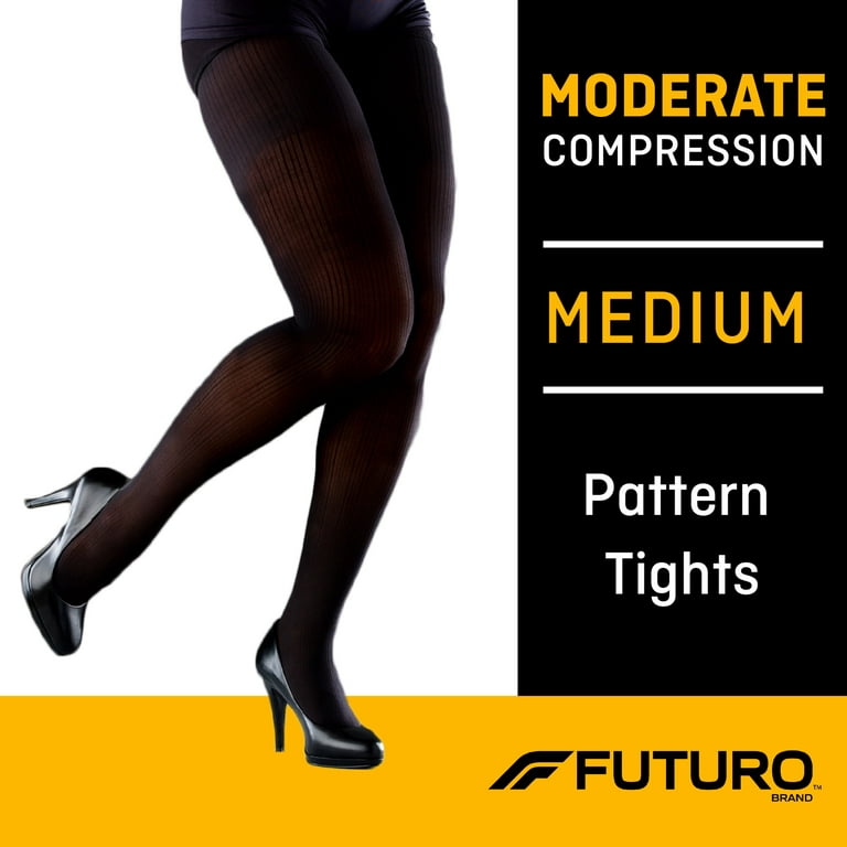 FUTURO Pattern Tights, Unisex, Medium, Moderate Compression