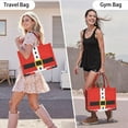 thumbnail image 6 of Large Capacity Tote Bag,Red Christmas Santa Costume Pattern Handbag Fashion Luxury Tote Bag,15.7"x13"x 5.1" Inches,Laptop Compatible, 6 of 6