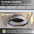thumbnail image 3 of Magnetic Microwave Splatter Cover with High Power, Strongest Magnetic Grip, Collapsible 12-Inch BPA-Free Food Lid, Vented Plate Guard, Dishwasher Safe, Space-Saving Storage - Gray, 3 of 3