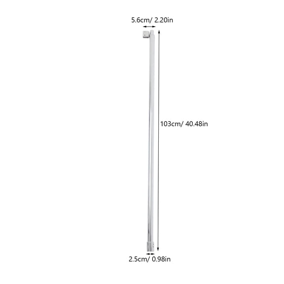 ELAYARD 1 Set Stainless Steel 304 Shower Glass Support Bracket for Bathroom Wall Installation
