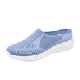 thumbnail image 2 of Willtoo Orthopedic Nurse & Tennis Shoes for Women - Slip On Arch Support Sneakers, Wide Width Non-Slip Server Shoes, Perfect Birthday & Mother’s Day Gifts Light Blue 5.5 Wide, 2 of 5