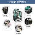 thumbnail image 5 of Ttyddzy Clear Backpack Heavy Duty PVC Transparent Backpack for College Workplace, White and Green Patchwork Abstract Pattern, 5 of 8