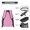 thumbnail image 4 of Goofa Pink Pattern Comfortable Student Backpack - Ergonomic Design, Durable, Water-Resistant, Multi-Compartment,Travel, and Outdoor Activities, 4 of 5