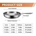 thumbnail image 2 of Plateful Titanium Pan with Lid - Hammered Pure Titanium Nonstick Frying Pan, Multifunctional Cookware for All Cooktops, Ultra-Durable Scratch Resistant Skillet with Even Heating, 2 of 7
