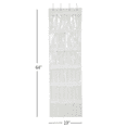 thumbnail image 3 of (3 pack) Mainstays 24 Pocket Over-the-Door Shoe Organizer, Clear Pockets, Non-Woven Polypropylene, White, 3 of 13