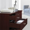 thumbnail image 4 of Pemberly Row Contemporary 7 Drawer Wood Chest with 2 Locking Drawers in Mahogany, 4 of 6