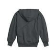 thumbnail image 2 of Hanes EcoSmart Kids' Fleece Pullover Hoodie Charcoal Heather S, 2 of 5