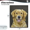 thumbnail image 4 of Stupell Industries Farmhouse Joyful Golden Retriever Portrait Black Framed Giclee Art, 11 x 14, by Lil' Rue, 4 of 8