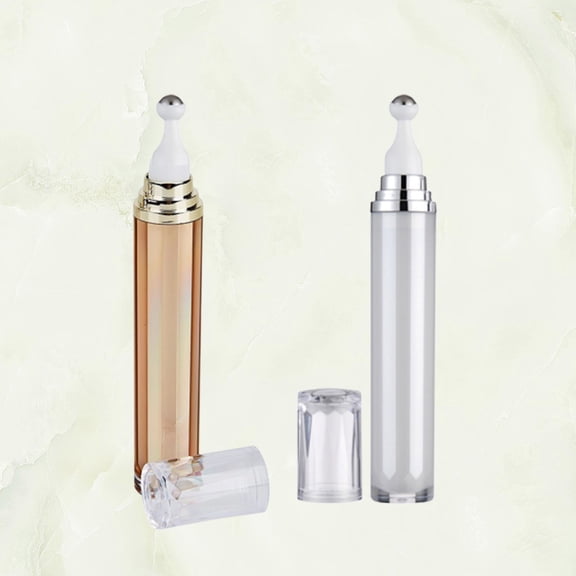 MEIBUTYUP 2Pcs Refillable Eye Roller Bottles Assorted Color Liquid Containers