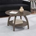 thumbnail image 1 of Convenience Concepts Table Basse Aldrin avec Étagère en Bois Gris, 1 of 7