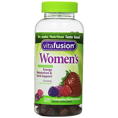 Vitafusion ™ Femmes Saveurs Berry Natural Complete multivitamines gélifiés Complément alimentaire Bouteille 220 ct