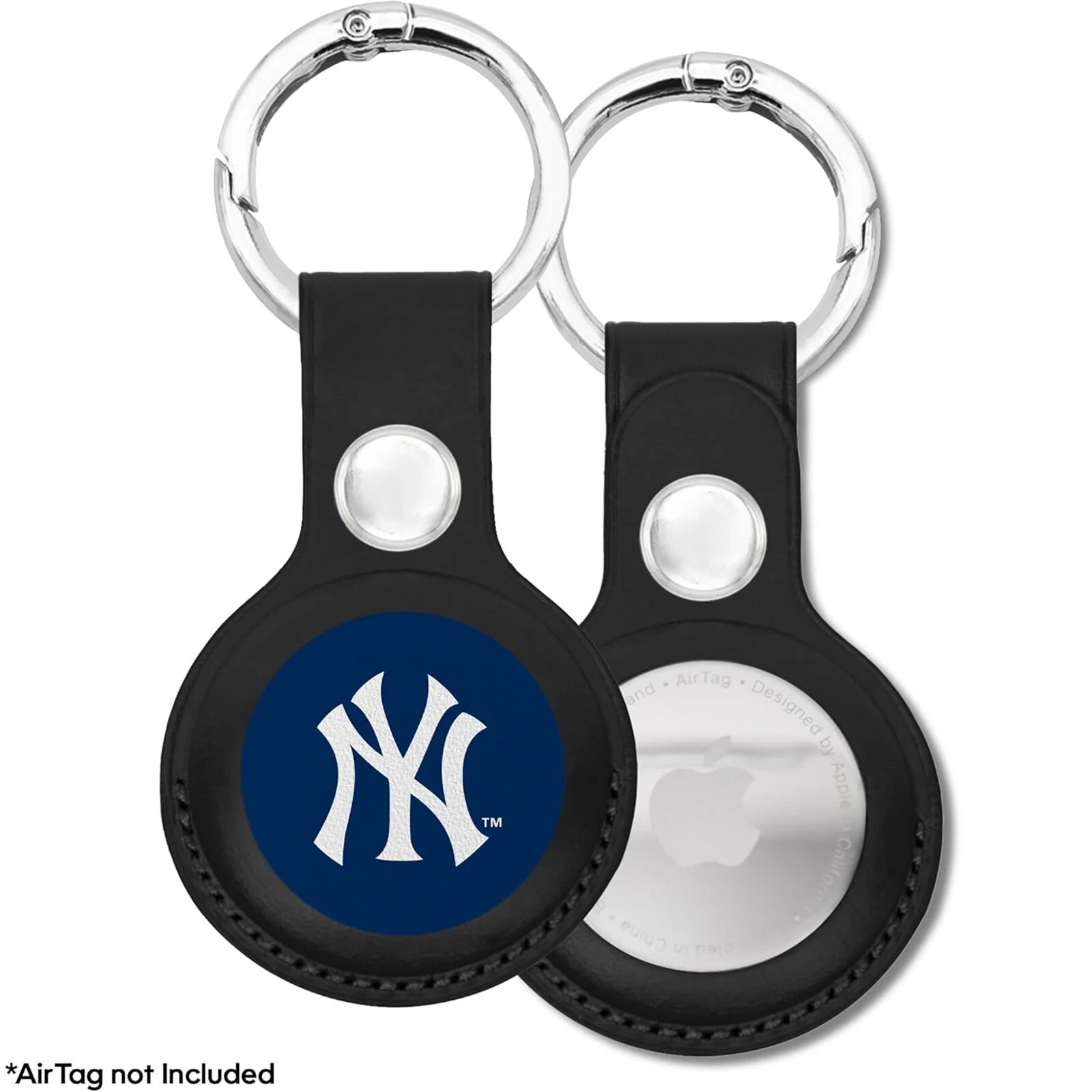 Pets First MLB Keychain Apple Air Tag Holder for Dogs & Cats Leather Airtag Case