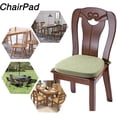thumbnail image 2 of FFIY Chair Cushion with Ties for Dining Chairs - Memory Foam Non Slip Kitchen Chair Pad and Dining Seat Cushion with Machine Washable Cover [16.5 x 16.2 Inches] - Green, 2 of 9