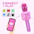 thumbnail image 4 of Move2Play Bluetooth Karaoke Microphone & MP3 Player - 30 Famous Song, Gift for Boys and Girls Age 3 4 5 6 7 8 Years Olds, All Pink, 4 of 8