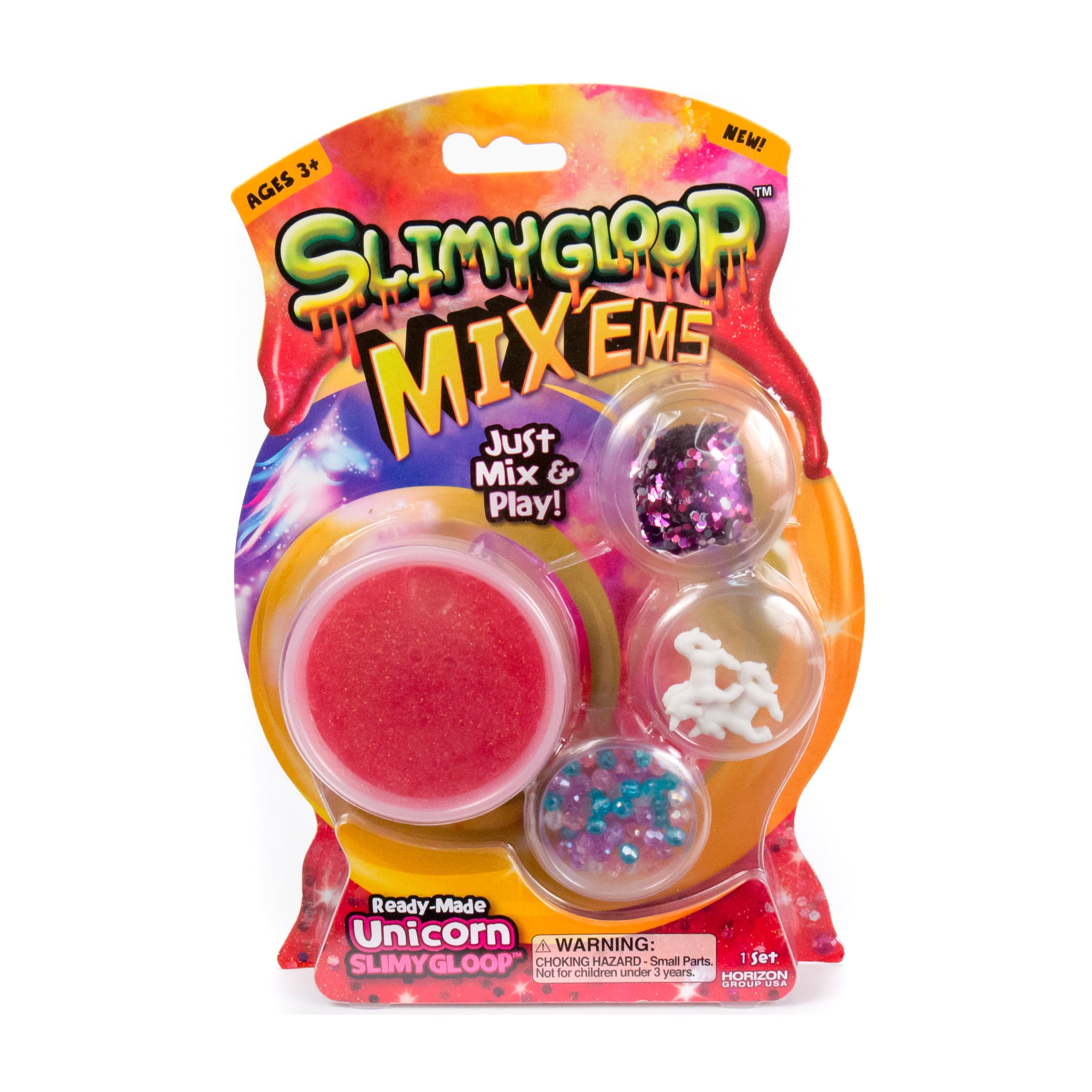 Slimygloop Mix'Ems DIY Slime Kit For KidsIncludes 10 Slime Colors & 8 Mix-Ins 