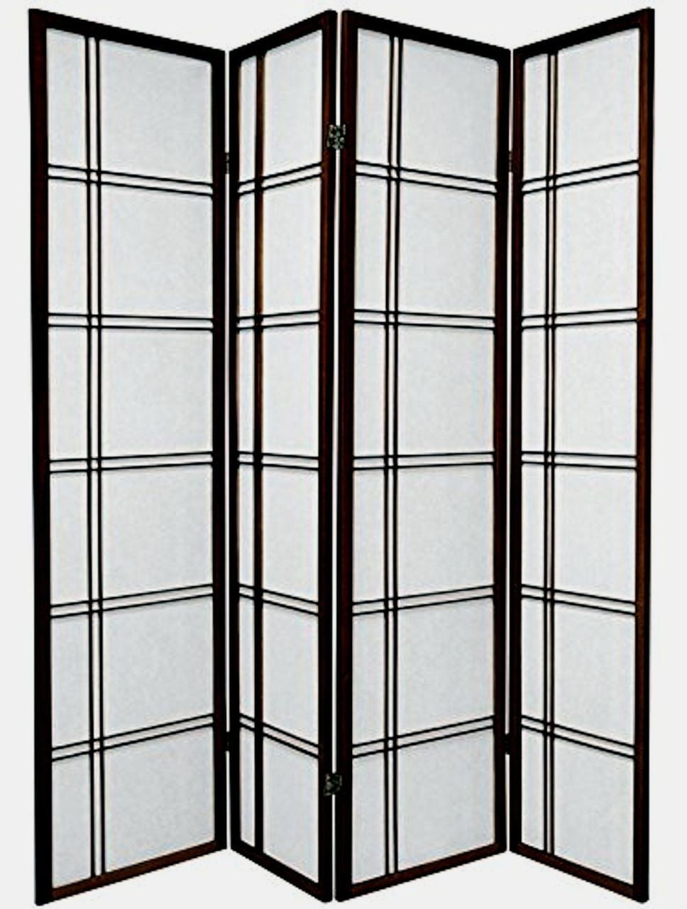 3,4,5,6,8 Panel Wood Room Divider Screen Shoji Espresso Color 