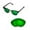 Emerald Mirror Coated - Polarized, variant on Walleva Emerald Polarized Replacement Lenses for Ray-Ban Clubmaster RB3016 51mm Sunglasses