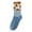 Blue, variant on JeashCHAT Women Shortcylinder Cartoons Printing Towel Bottom Socks Lnvisible Ship Socks