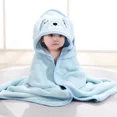 thumbnail image 1 of Newborn Cartoon Animal Baby Bath Towel, 1 of 5