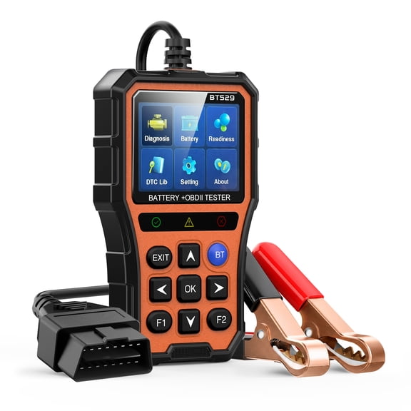 YITO AUTO 2-in-1 OBD2 Scanner & Battery Tester with Bluetooth V5.1, Auto Diagnostic, 2.8" IPS Screen