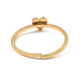 thumbnail image 3 of 12 pc 304 Stainless Steel Adjustable Open Cuff Rings Heart 1mm Inner Diameter: 17mm, 3 of 3