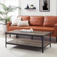 thumbnail image 1 of Walker Edison Rustic Rectangular Coffee Table with Coffee Table, Available in 5 Colours, 1 of 2