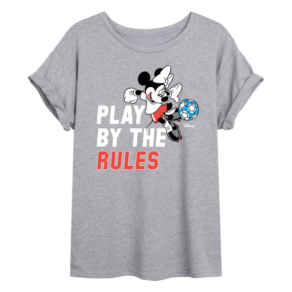 Disney - Play By The Rules Soccer - Women's Oversized T-Shirt