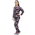 thumbnail image 4 of Bimba Floral Print Navy Blue Women's Shirt With Pajama Pants 2 Pcs Nightwear - 4, 4 of 7