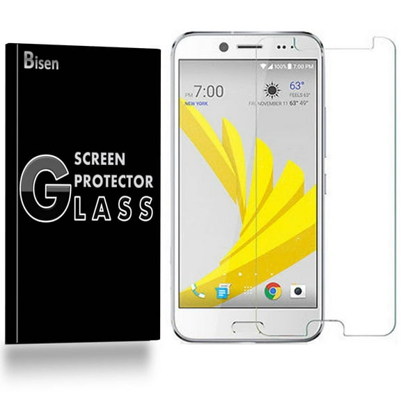 HTC Bolt (2016 Release) [3-Pack BISEN] Screen Protector Tempered Glass, 9H Hardness, Anti-Scratch, Anti-Shock, Bubble Free, Shatterproof