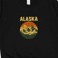 thumbnail image 3 of Inktastic Alaska Mountains Retro Outdoor Adventure Toddler Sweatshirt, 3 of 4
