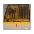 thumbnail image 2 of Mini juego de destornilladores con 42 puntas, juego de puntas de destornillador de precisión pequeño 45 en 1, juego de destornilladores magnéticos pequeños con pinzas y eje de extensión, 2 of 5