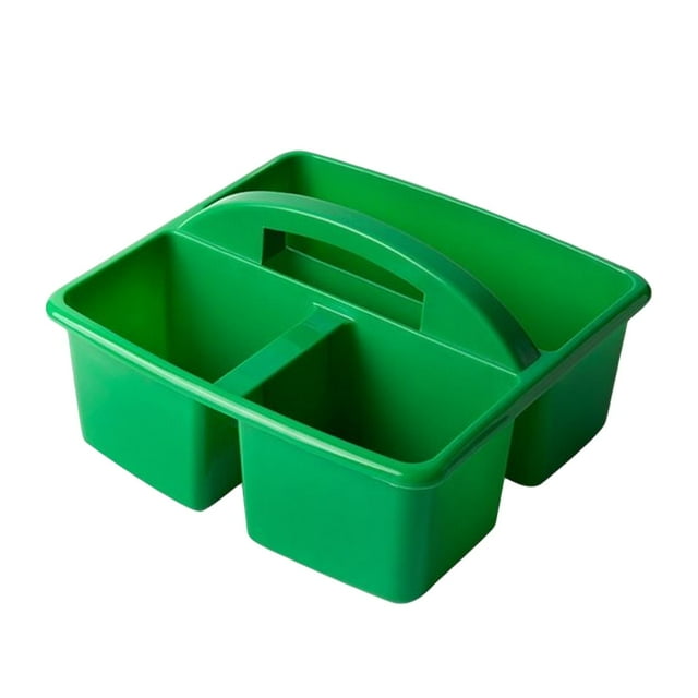 Organizador de almacenamiento de manualidades, clasificación, cesta apilable, compartimento de escritorio Verde
